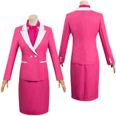 Film Barbie Margot Robbie rosa Damenanzug Cosplay Kostüm Halloween Karneval Outfits auch für Alltag